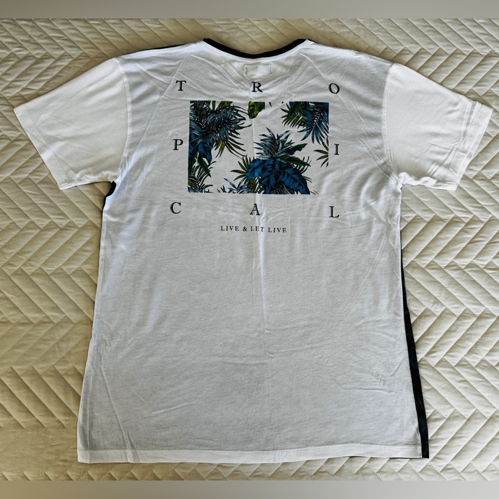 Zara Man T-shirt XL Slim Fit TROPICAL PRINT! - Picture 6 of 12